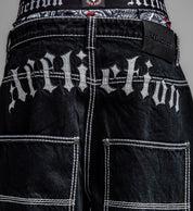 Extra Wide Skeleton Wings Denim