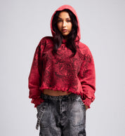 Angels Crop Hoodie